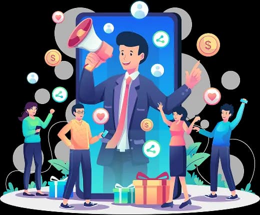 Invite friends illustration