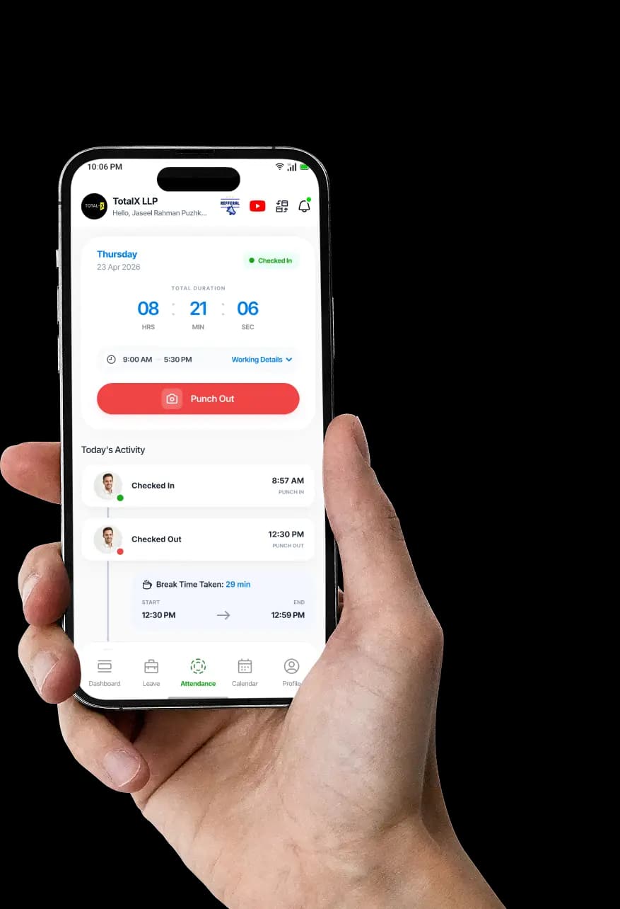 TotalX Payroll mobile app preview