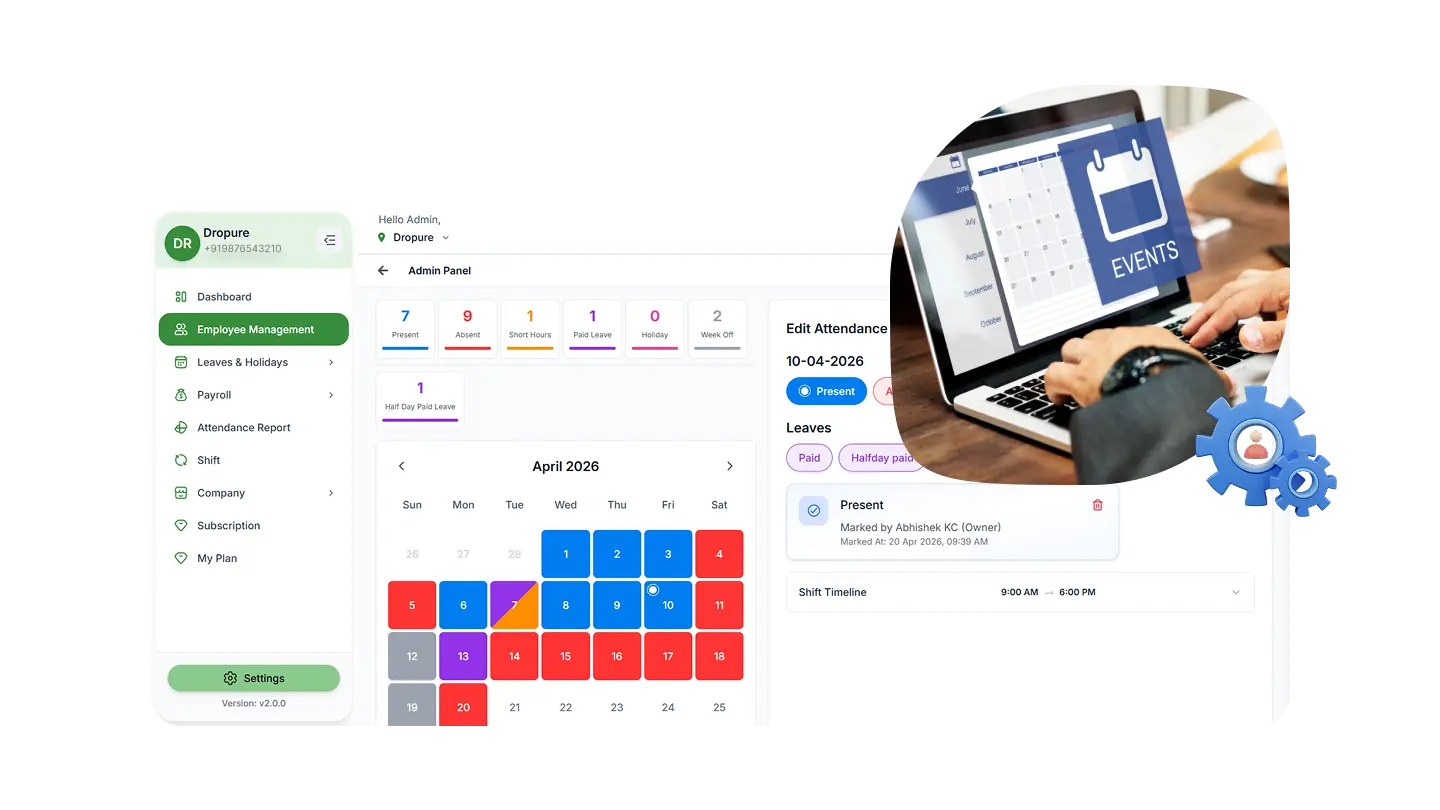 Attendance Management preview